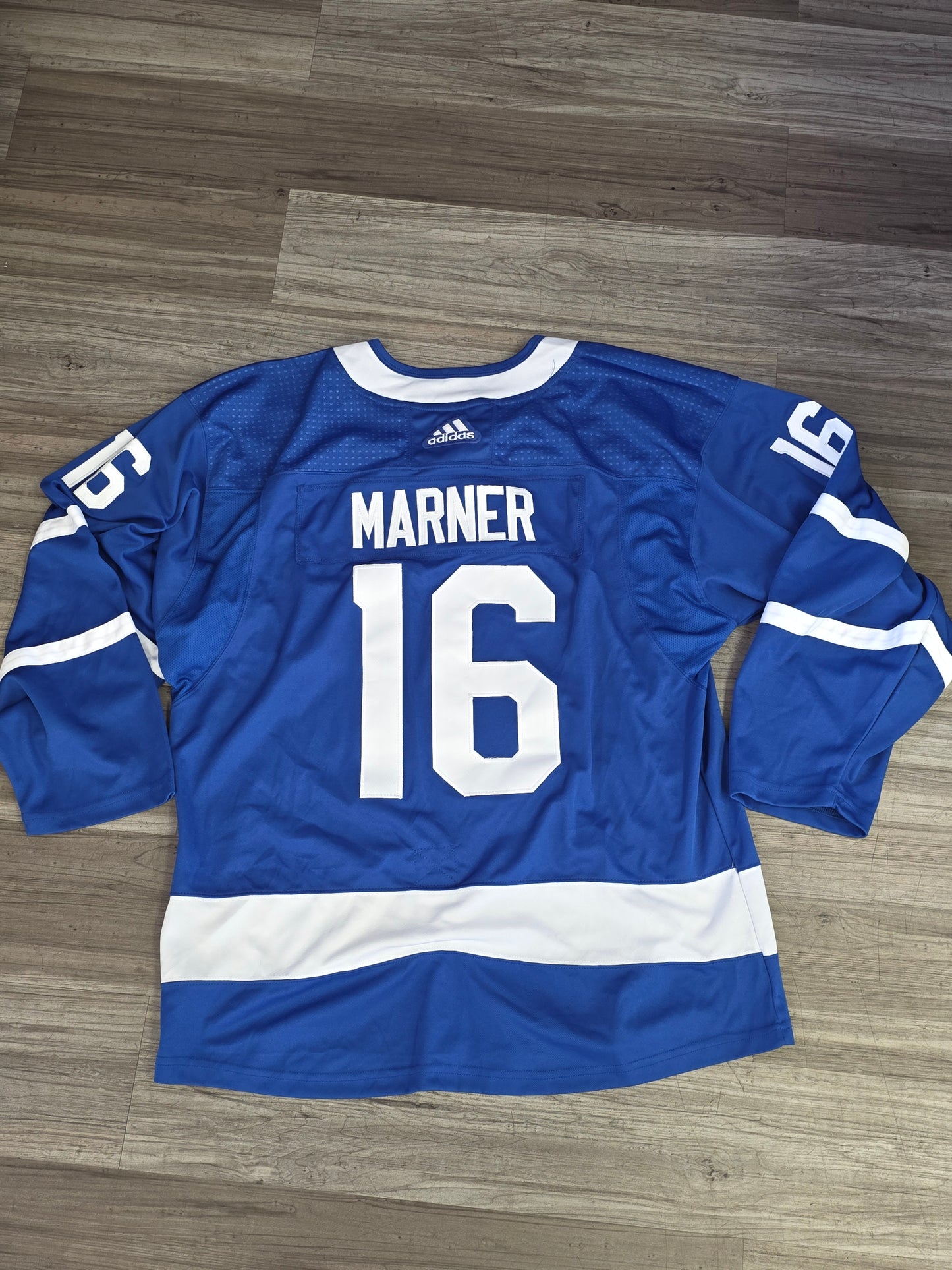 Adidas Mitch Marner Toronto Maple Leafs NHL Hockey Jersey Fight Strap 52 #16