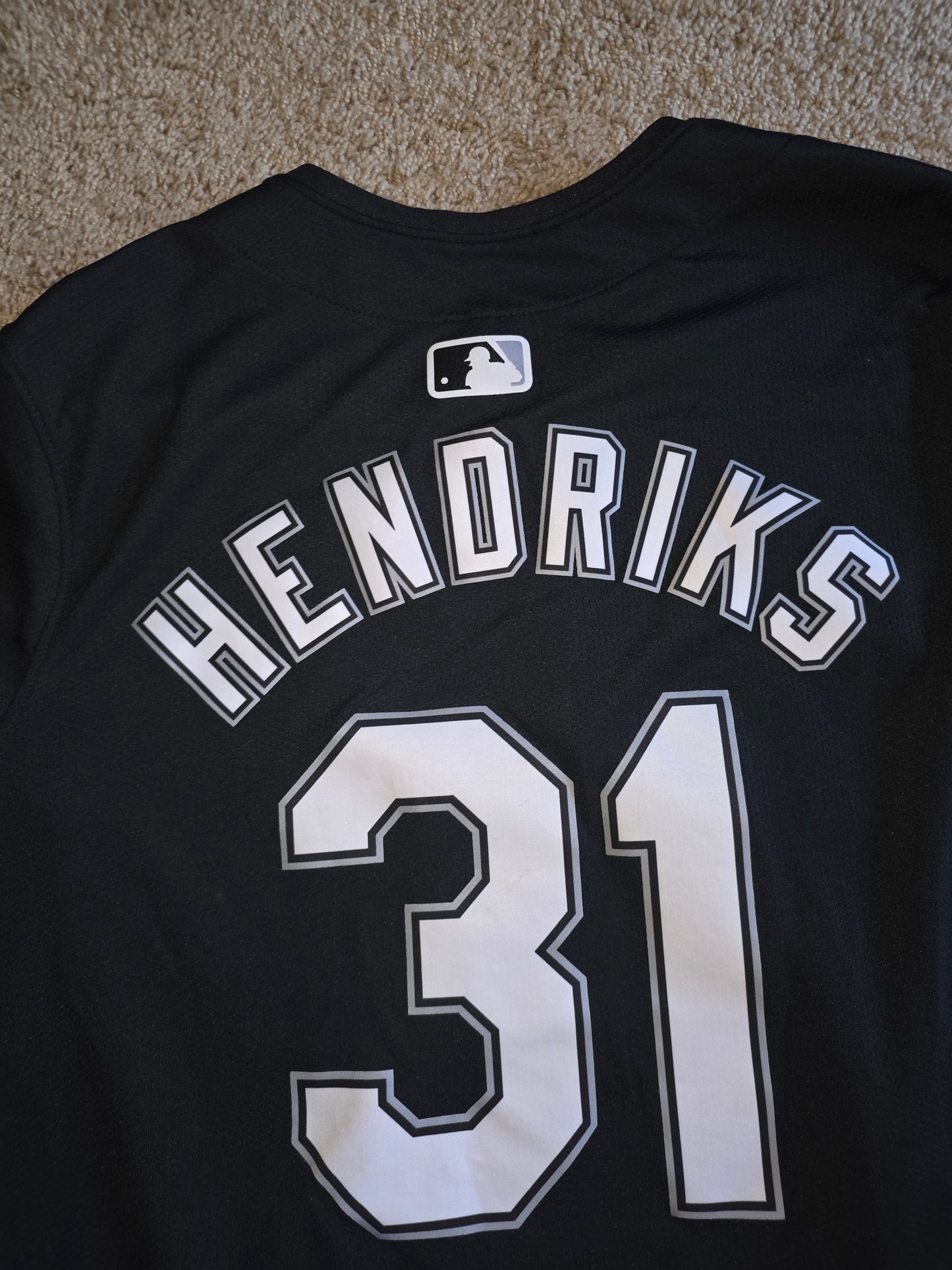 Nike Hendriks #31 Chicago White Sox MLB Black Jersey Men’s Size Medium