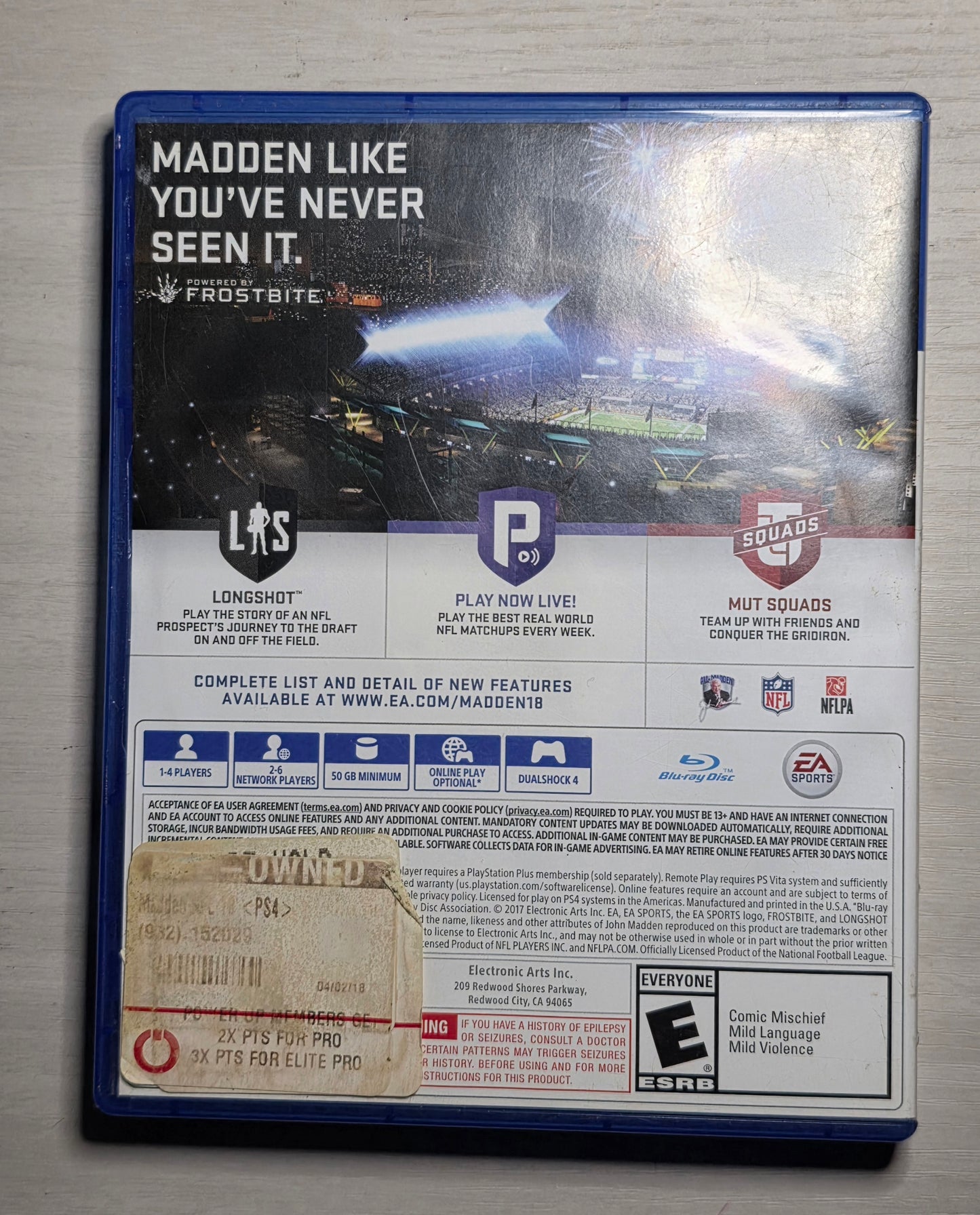 NFL madden ps4 game