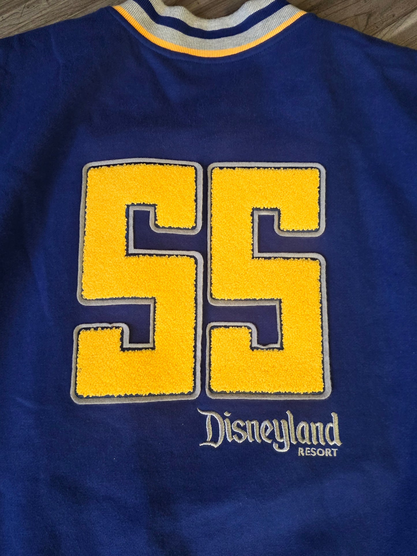 Disneyland Varsity Letterman Bomber Jacket Men's XL Blue