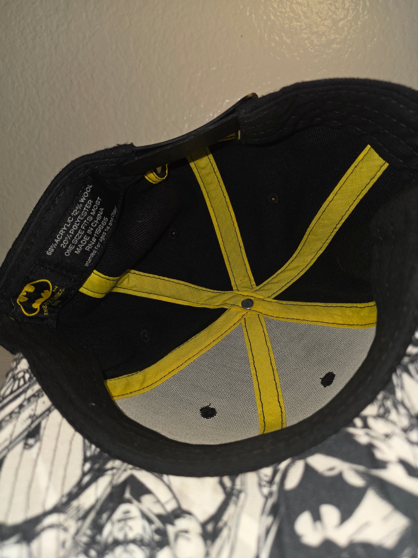 Batman black snapback hat