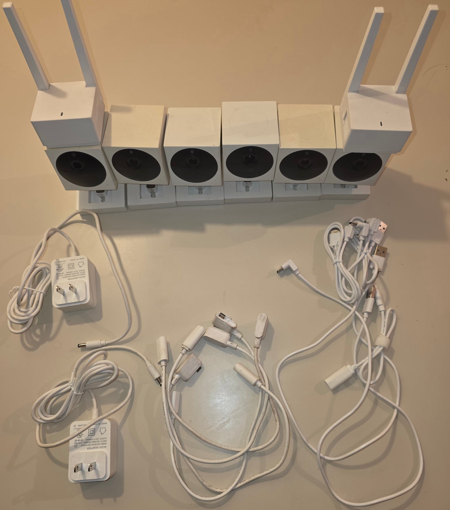 6 Wyze Cam Camera Lot Untested Units + Parts Home Security Outdoor Indoor