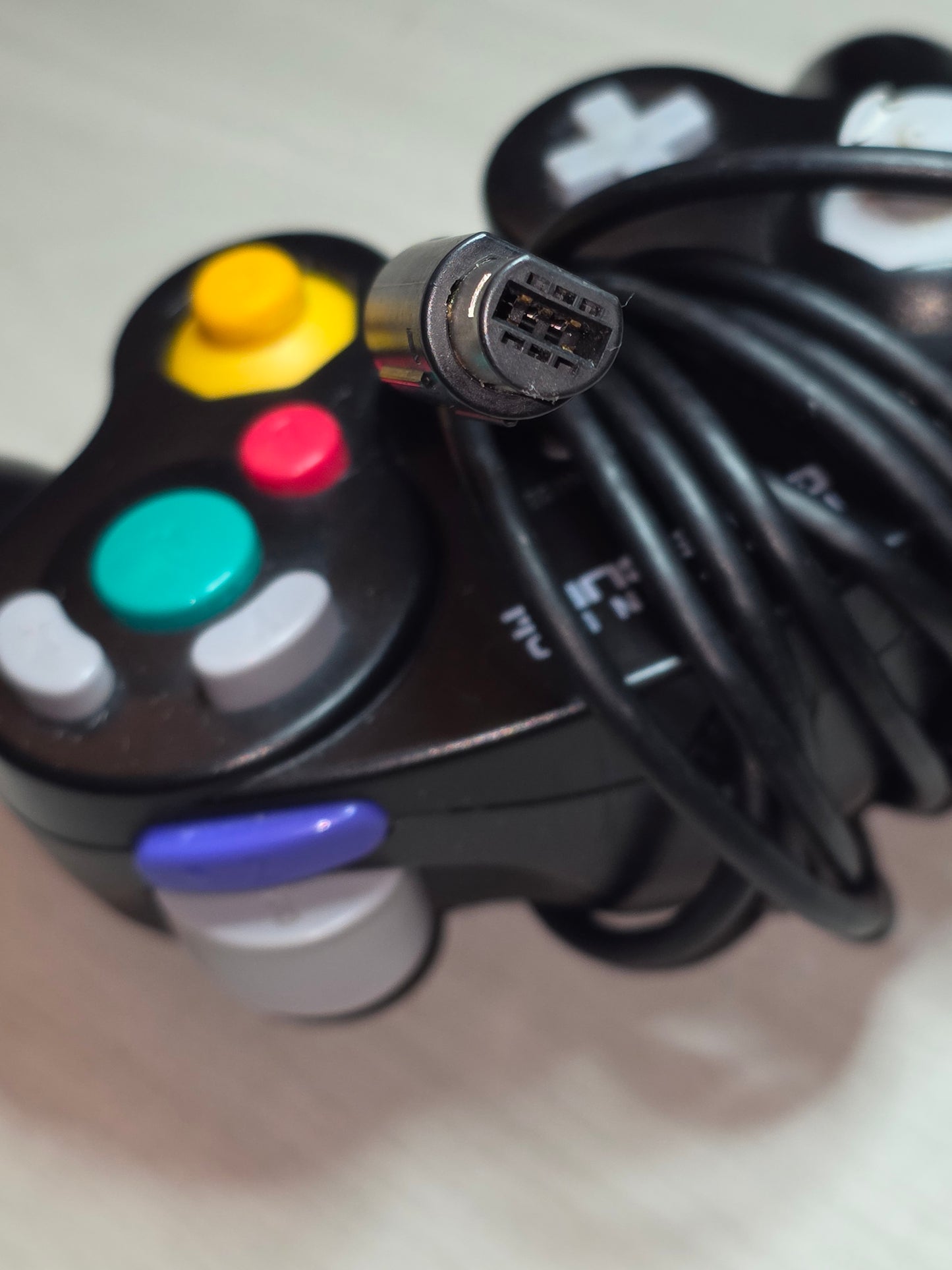 Nintendo GameCube Controller Black OEM Original DOL-003 - Toggle Wear - Tested