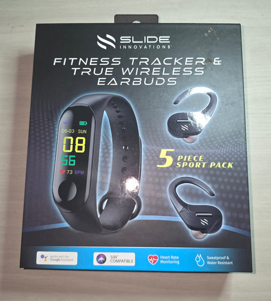 Slide innovations fitness tracker wireless earbuds New