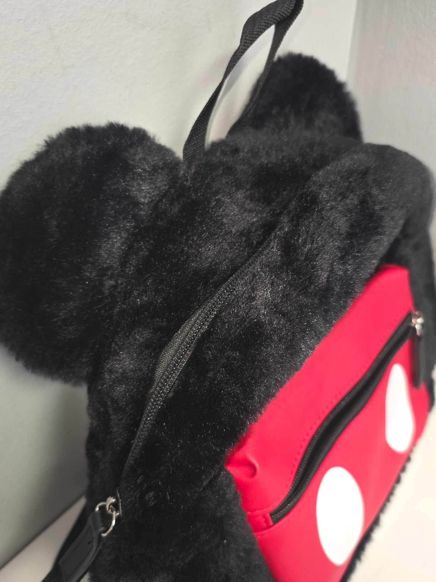 Disney Loungefly Mickey Mouse Ears Faux Leather Mini Backpack Purse