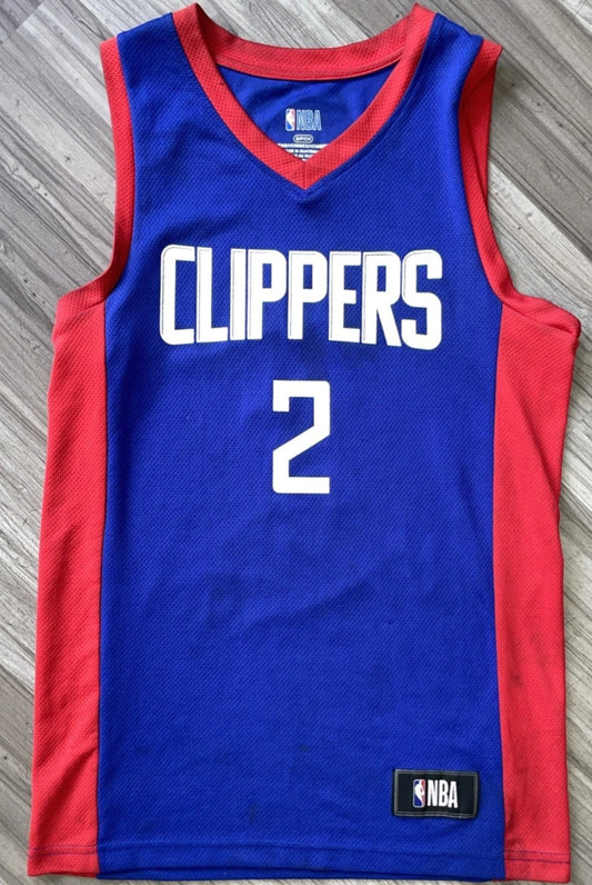 LA Clippers Kawhi Leonard Men's Small LAC Blue/ Red Jersey