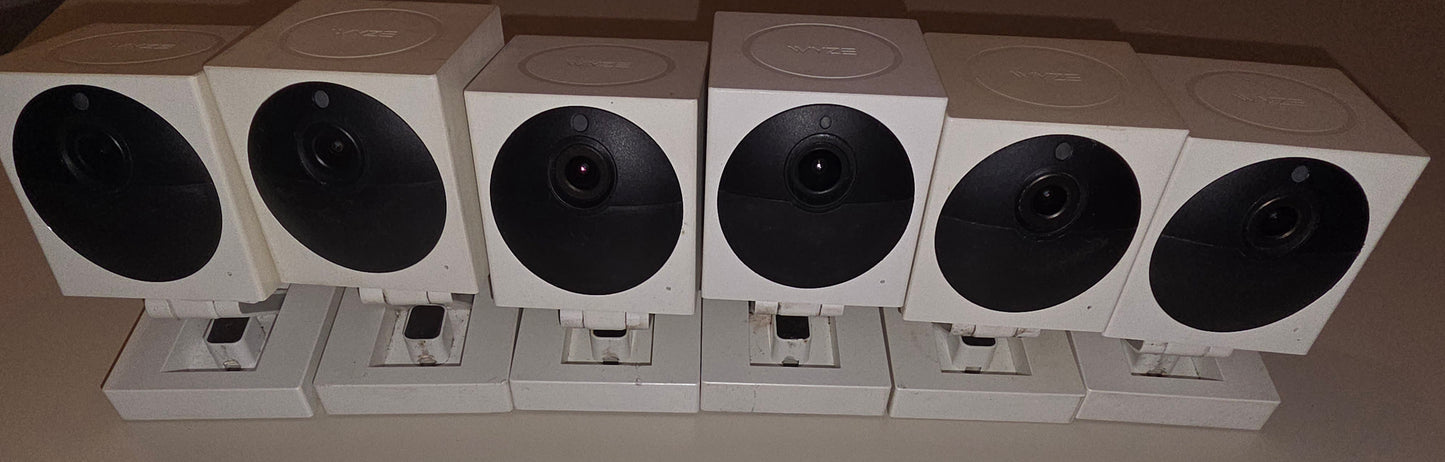 6 Wyze Cam Camera Lot Untested Units + Parts Home Security Outdoor Indoor