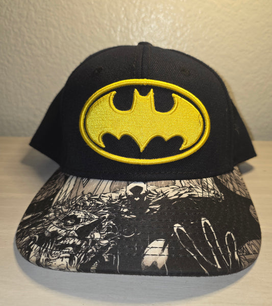 Batman black snapback hat