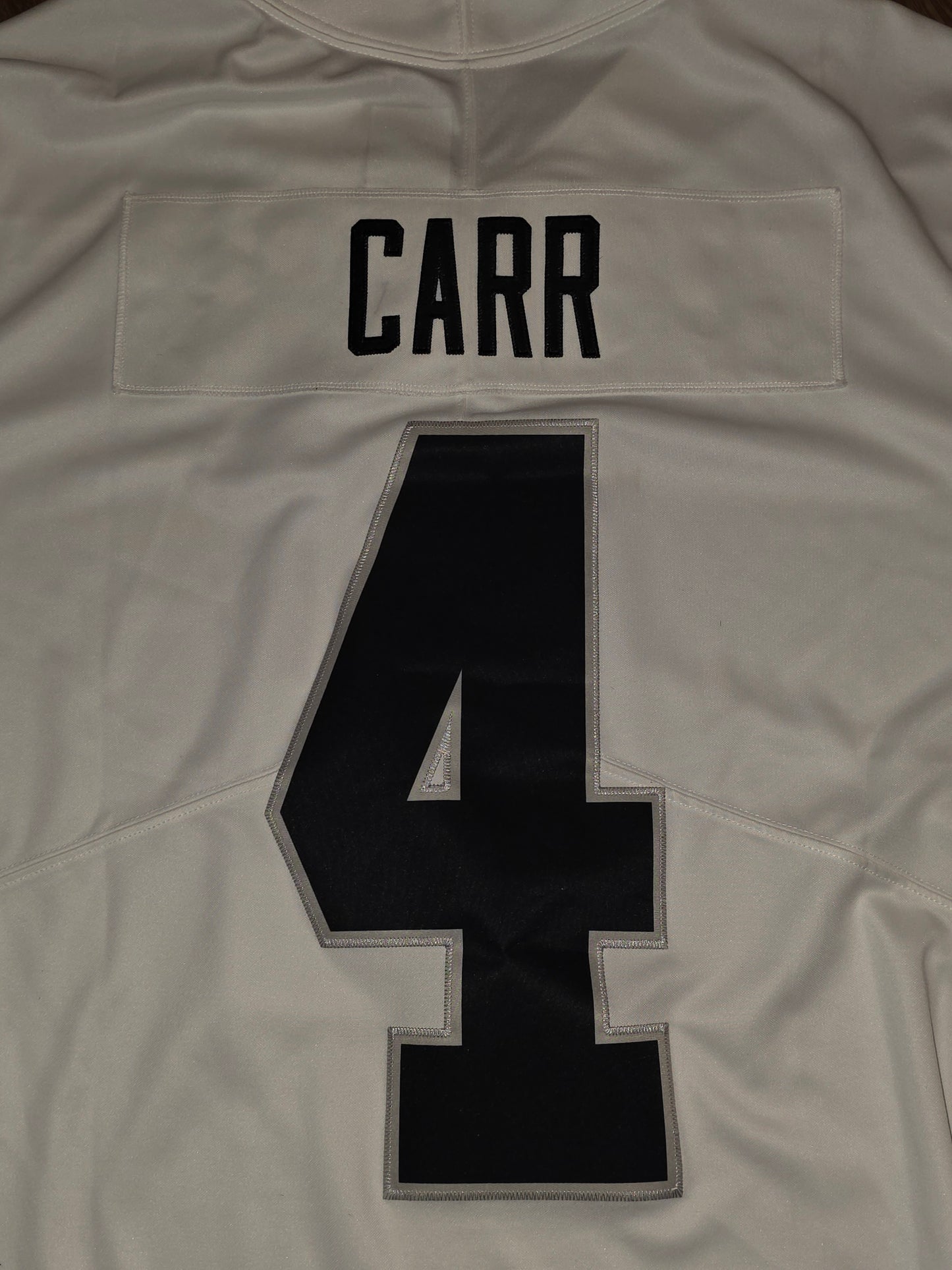 Nike On Field Las Vegas Oakland Raiders Derek Carr #4 Men's White Jersey Sz XL
