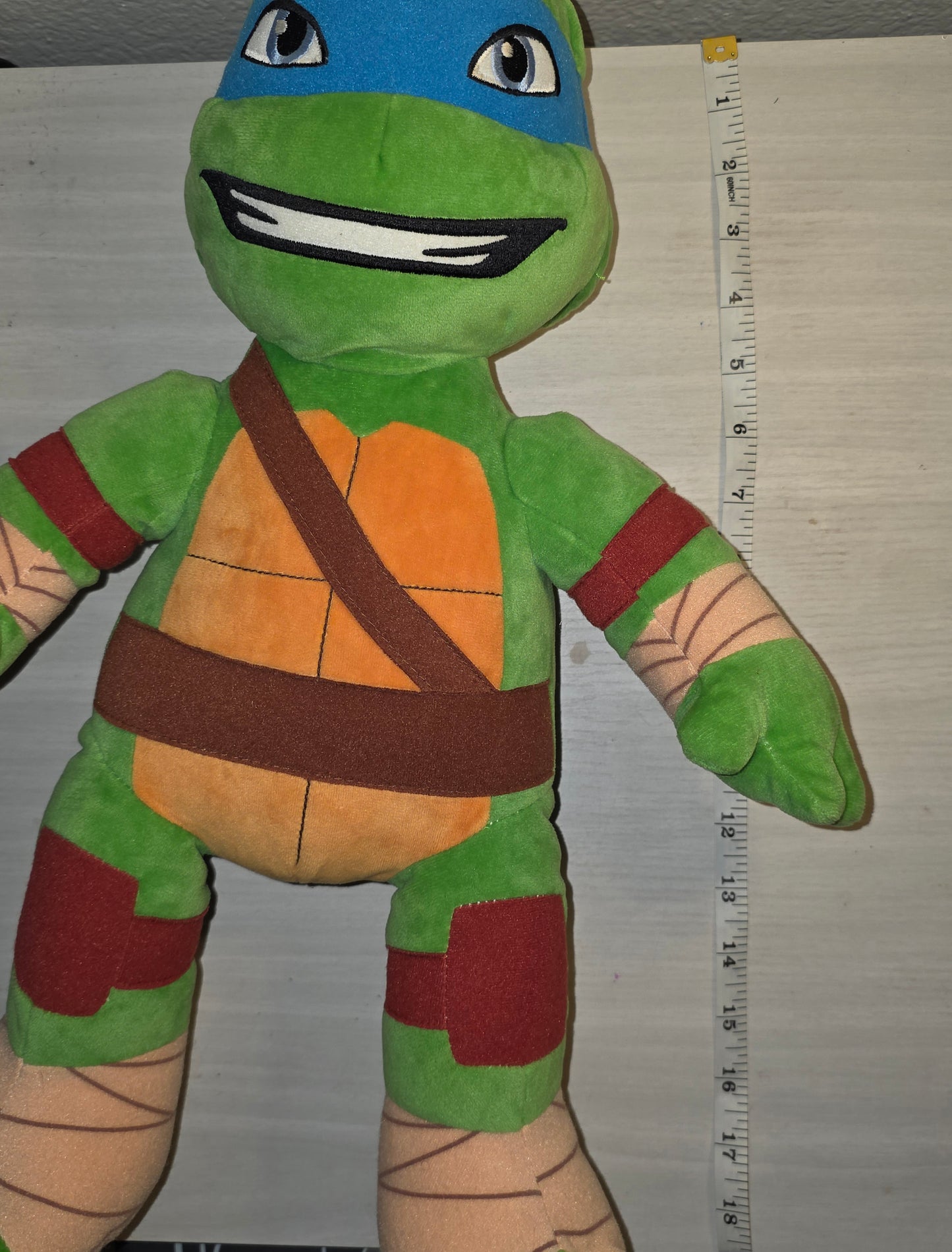 Teenage Mutant Ninja Turtles Leonardo Plush Stuffed Animal Toy 18" Build A Bear