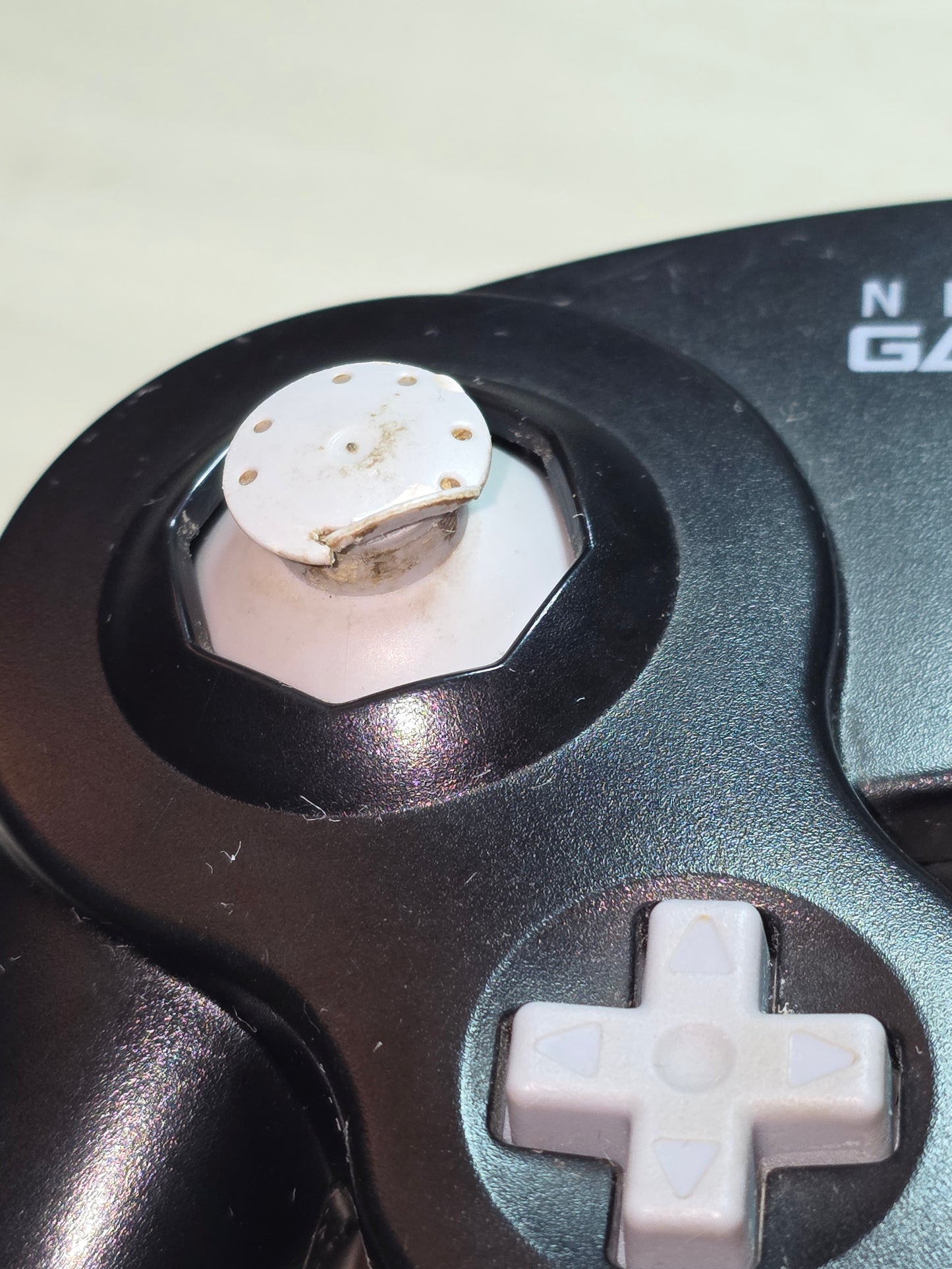 Nintendo GameCube Controller Black OEM Original DOL-003 - Toggle Wear - Tested