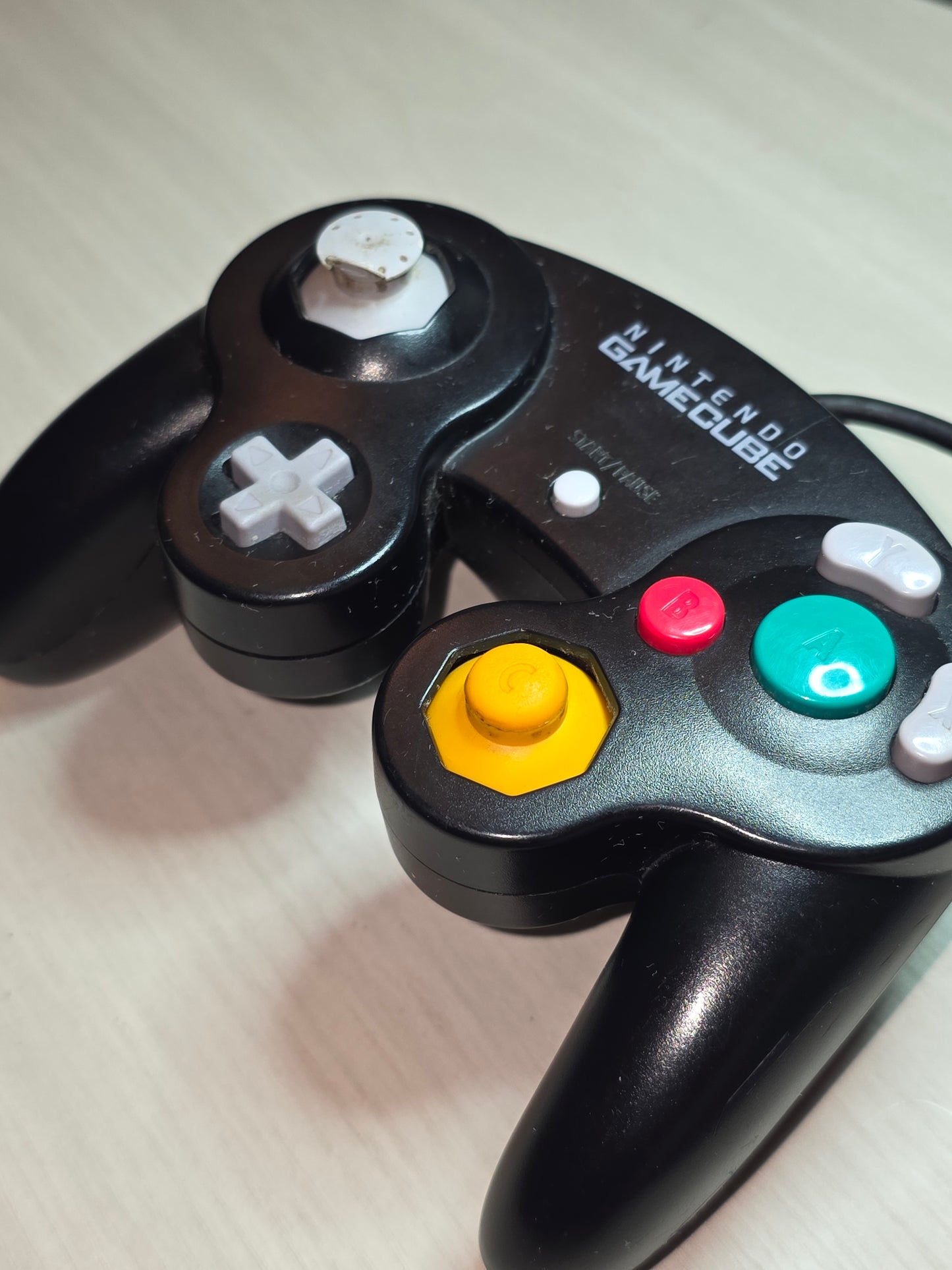 Nintendo GameCube Controller Black OEM Original DOL-003 - Toggle Wear - Tested
