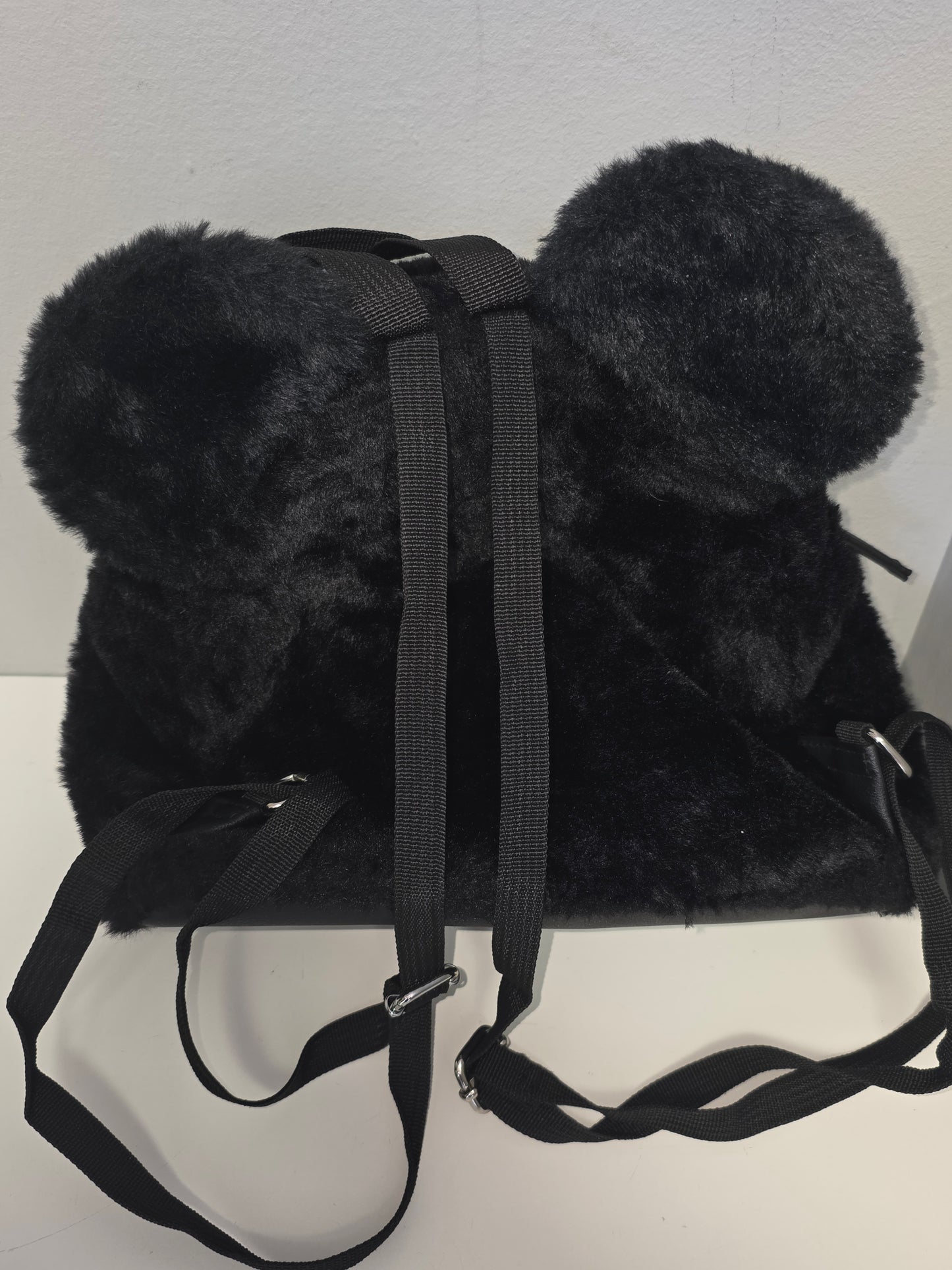 Disney Loungefly Mickey Mouse Ears Faux Leather Mini Backpack Purse