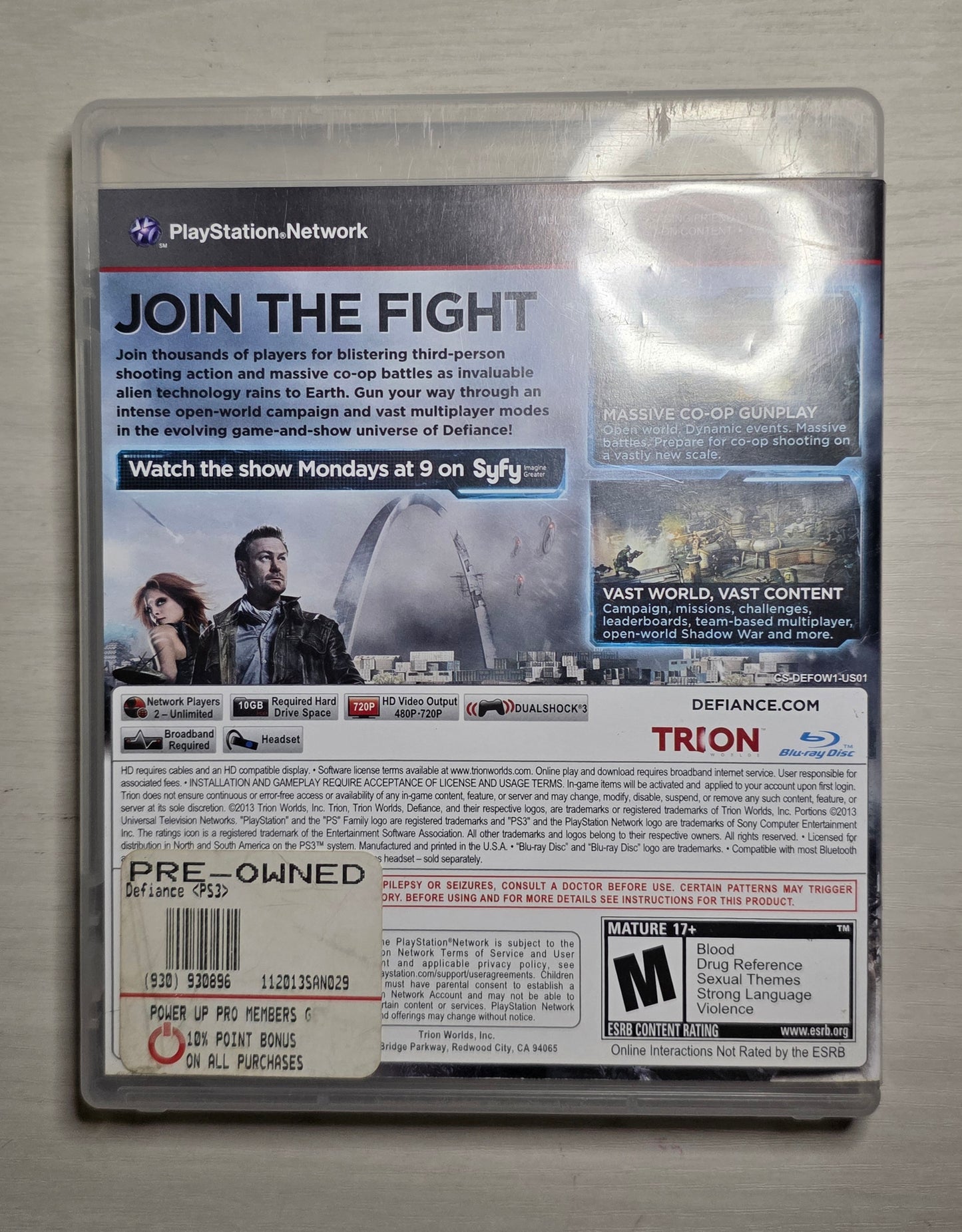 Defiance ps3 game
