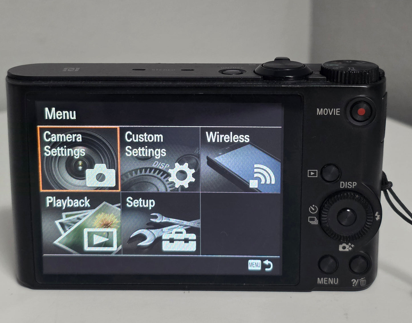 Sony Cyber-Shot WX350 18.2MP Digital Camera - Black With Battery