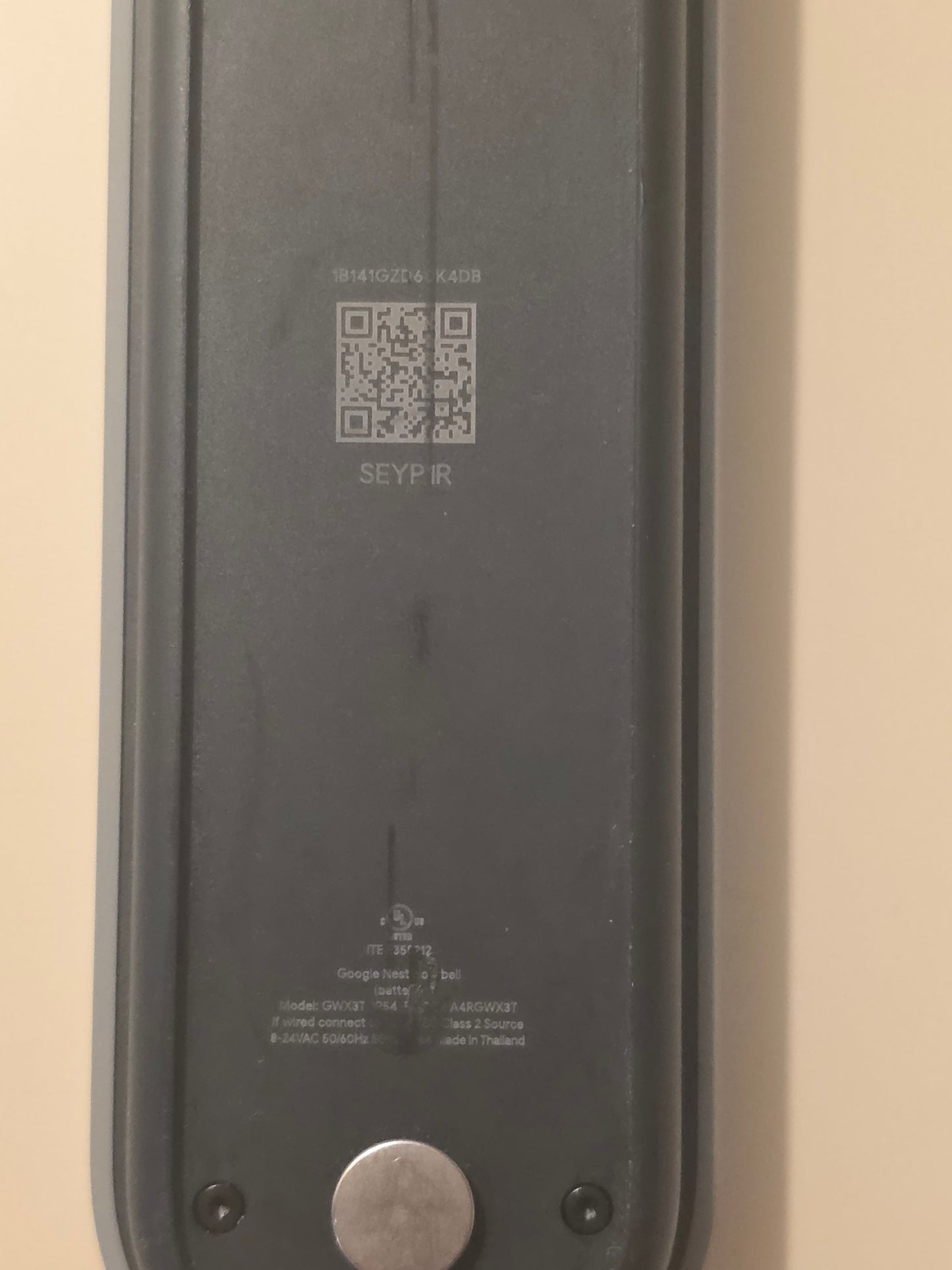 Google Nest Doorbell - Video Security Camera NOT TESTED