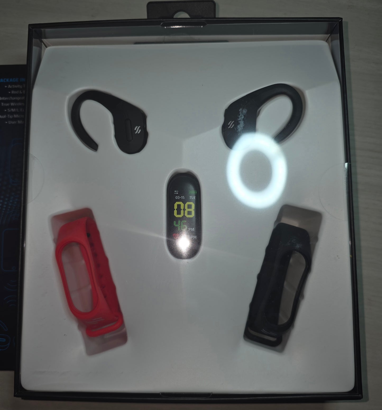 Slide innovations fitness tracker wireless earbuds New