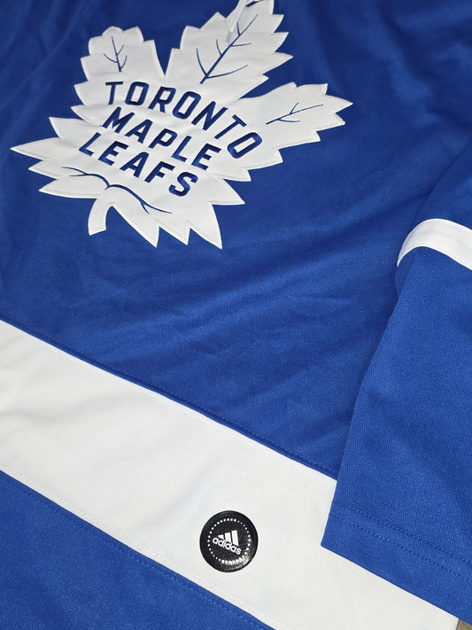 Adidas Mitch Marner Toronto Maple Leafs NHL Hockey Jersey Fight Strap 52 #16