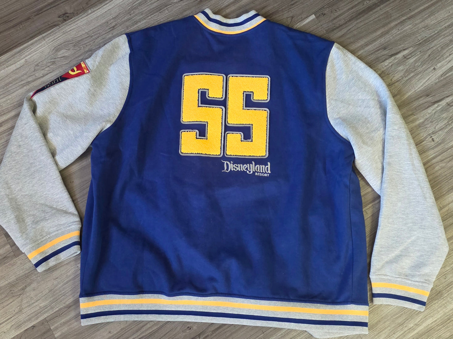 Disneyland Varsity Letterman Bomber Jacket Men's XL Blue