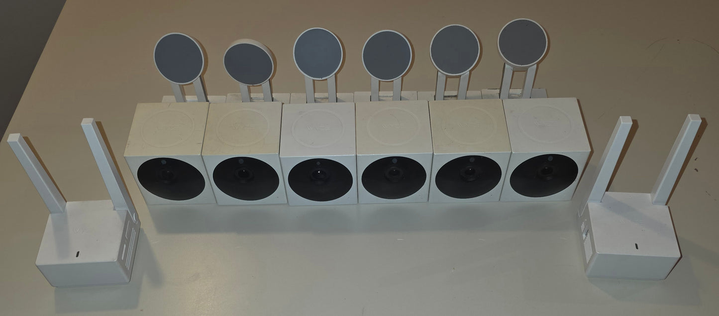 6 Wyze Cam Camera Lot Untested Units + Parts Home Security Outdoor Indoor