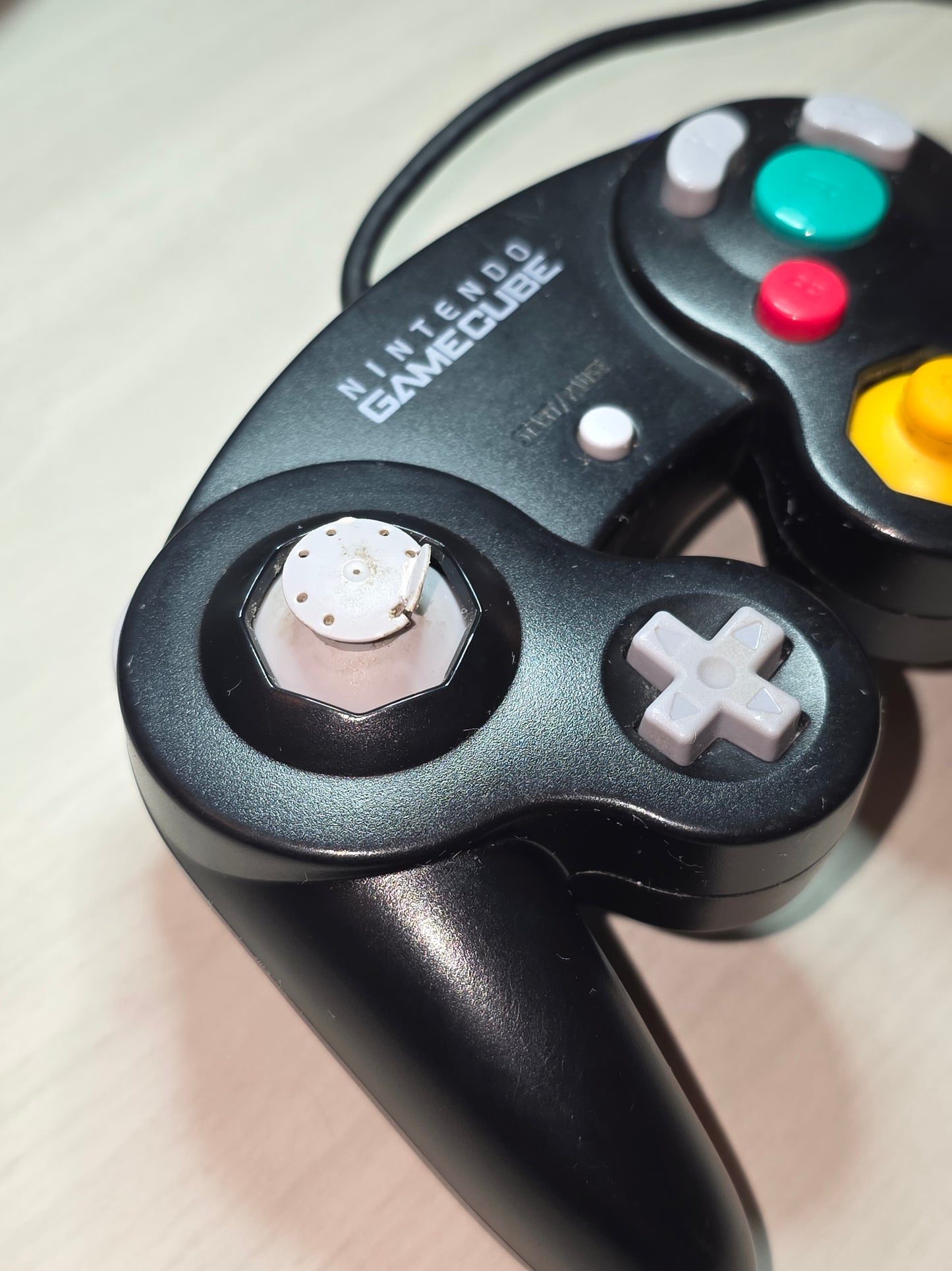Nintendo GameCube Controller Black OEM Original DOL-003 - Toggle Wear - Tested