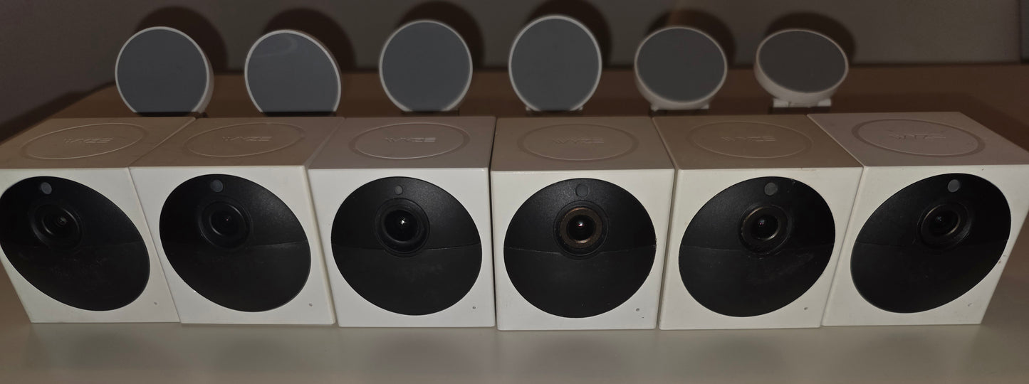 6 Wyze Cam Camera Lot Untested Units + Parts Home Security Outdoor Indoor