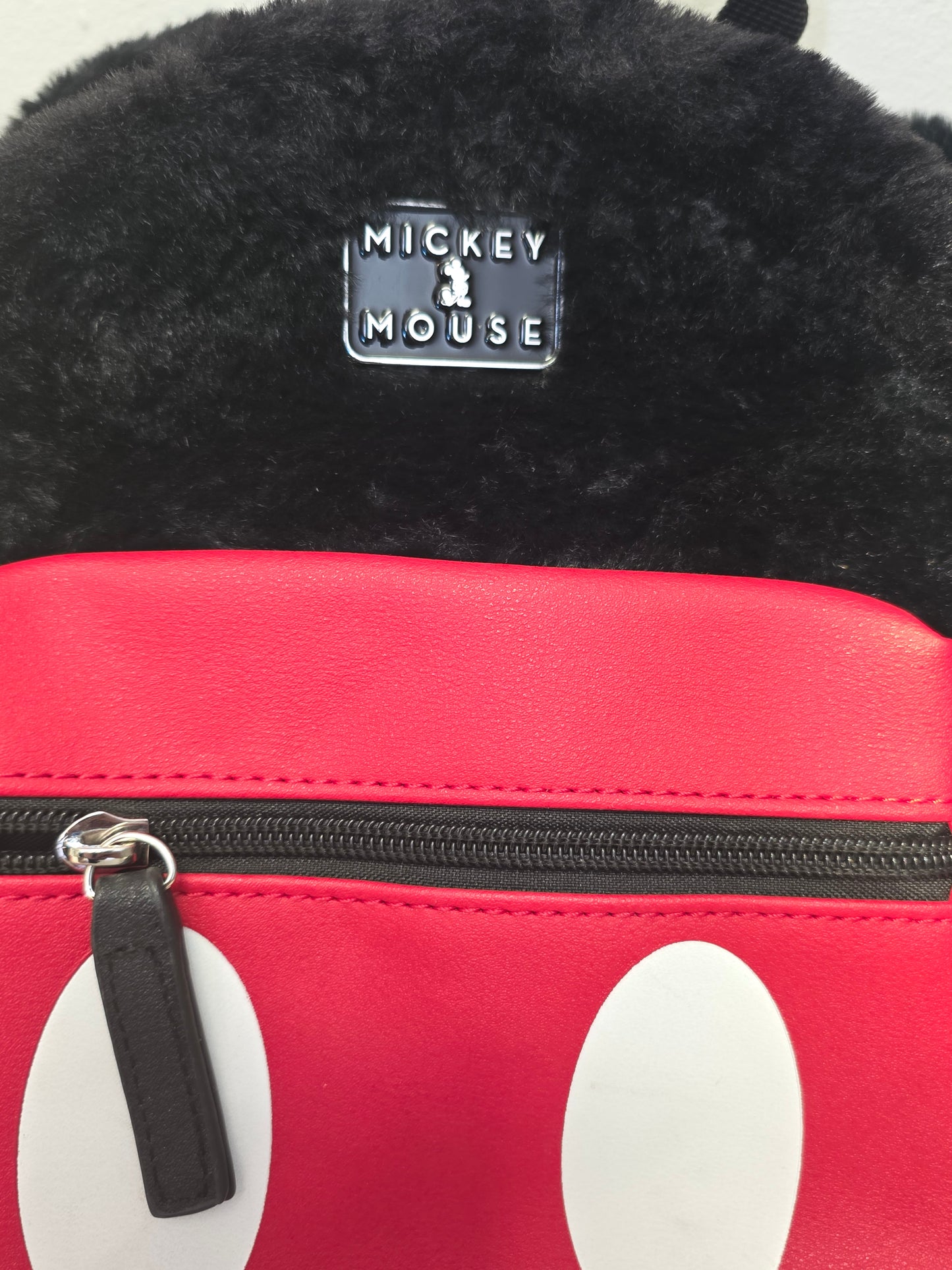 Disney Loungefly Mickey Mouse Ears Faux Leather Mini Backpack Purse