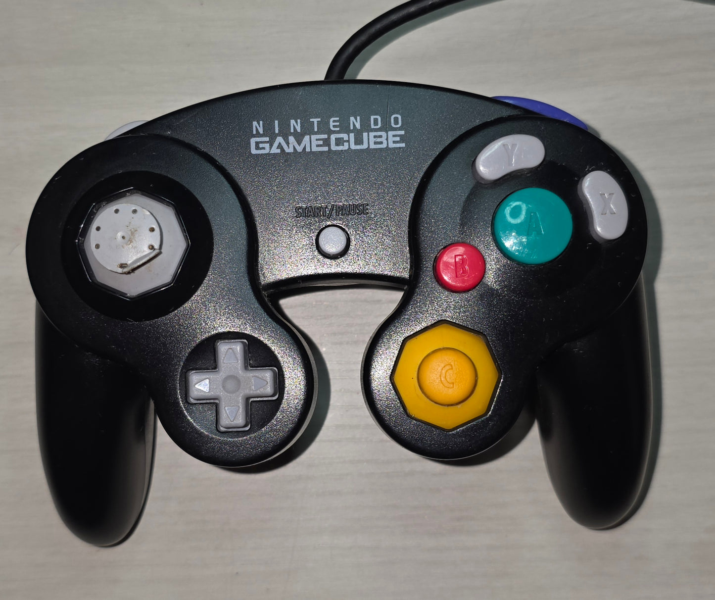 Nintendo GameCube Controller Black OEM Original DOL-003 - Toggle Wear - Tested